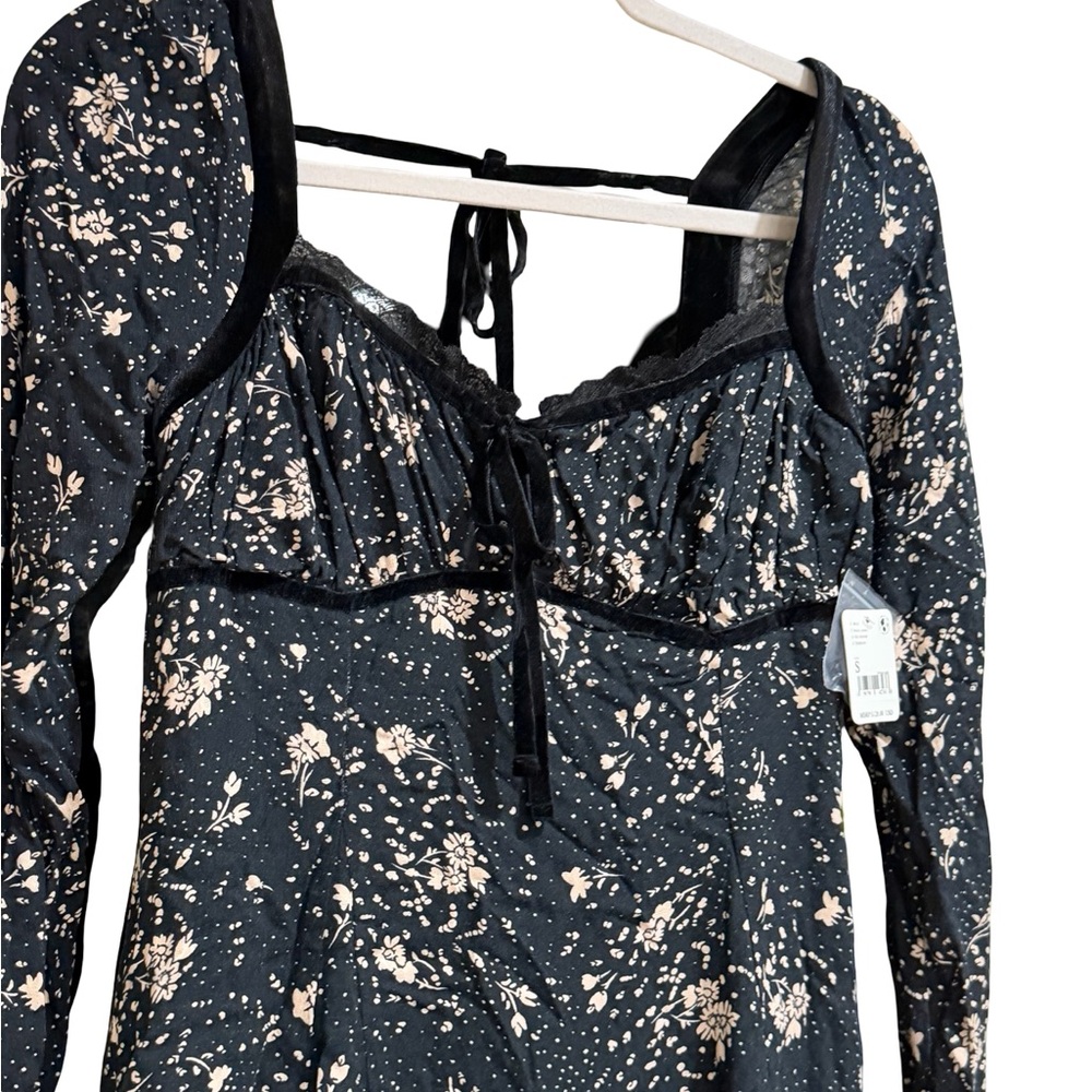 ✨ NWT Free People Tess Floral Print Mini Dress Boho Style Size S - Picture 13 of 16